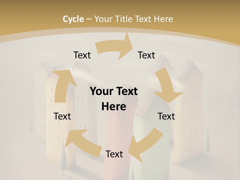 Card Fantasy Roof PowerPoint Template