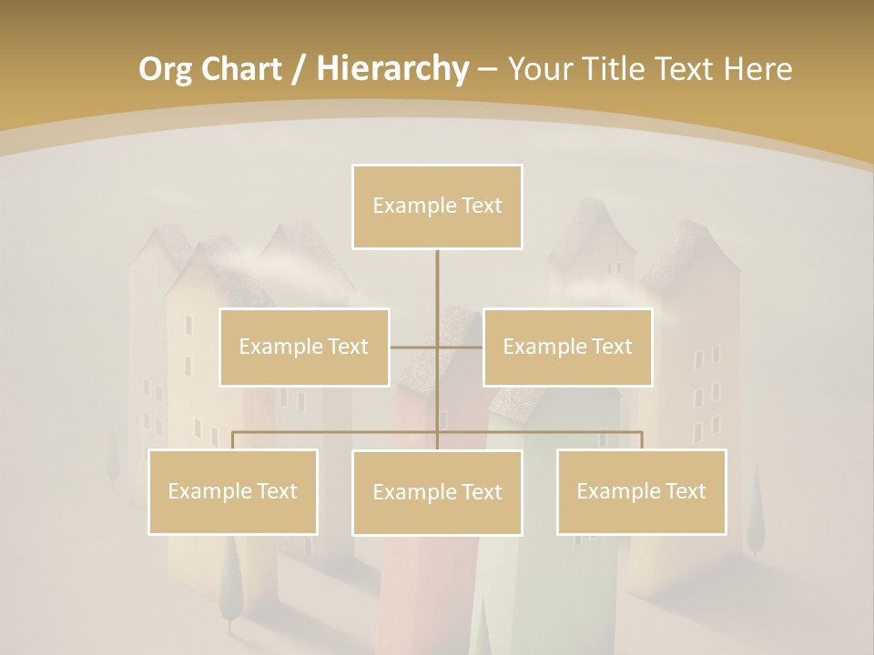 Card Fantasy Roof PowerPoint Template