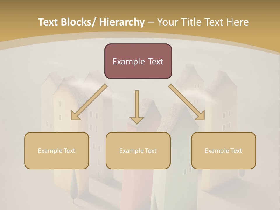 Card Fantasy Roof PowerPoint Template