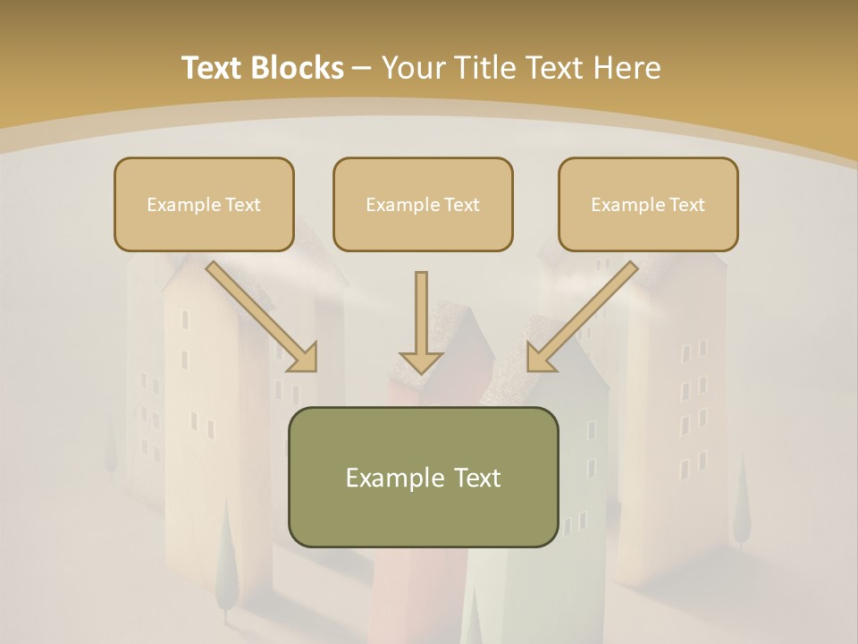 Card Fantasy Roof PowerPoint Template