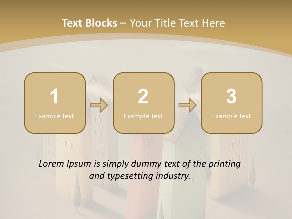 Card Fantasy Roof PowerPoint Template