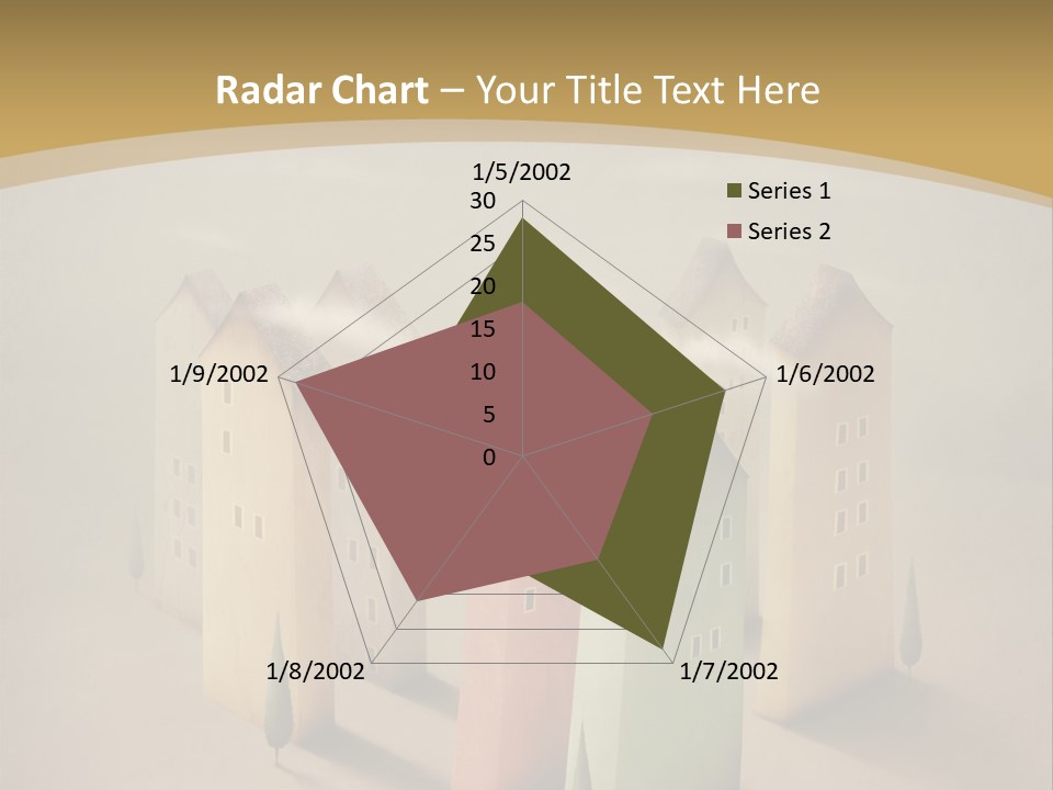 Card Fantasy Roof PowerPoint Template