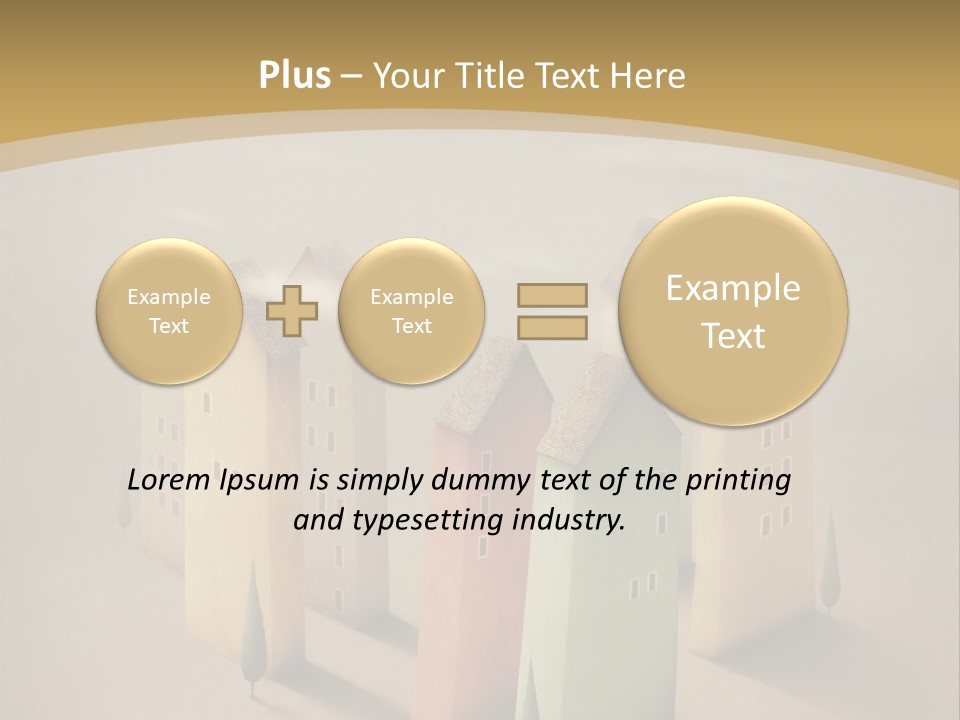 Card Fantasy Roof PowerPoint Template