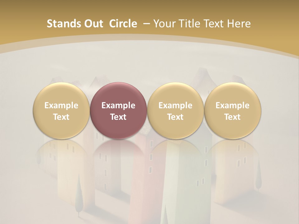 Card Fantasy Roof PowerPoint Template