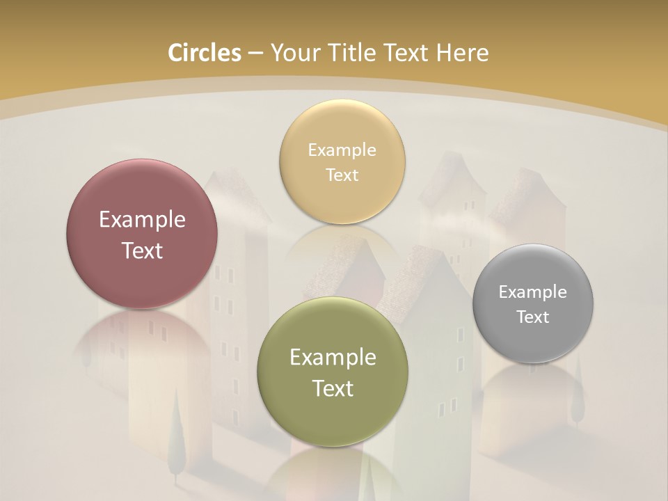 Card Fantasy Roof PowerPoint Template