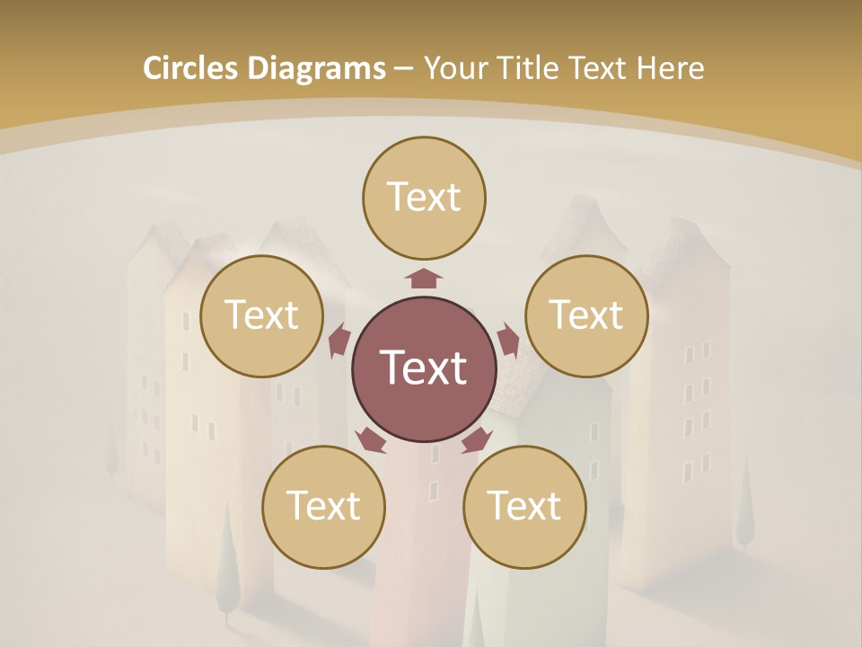 Card Fantasy Roof PowerPoint Template