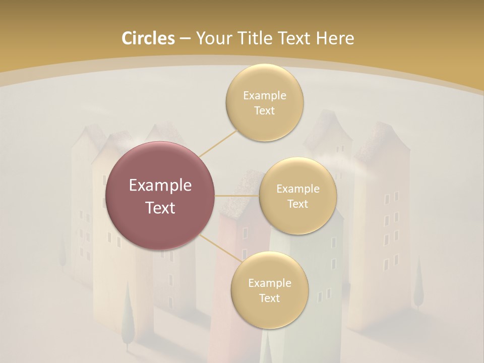 Card Fantasy Roof PowerPoint Template