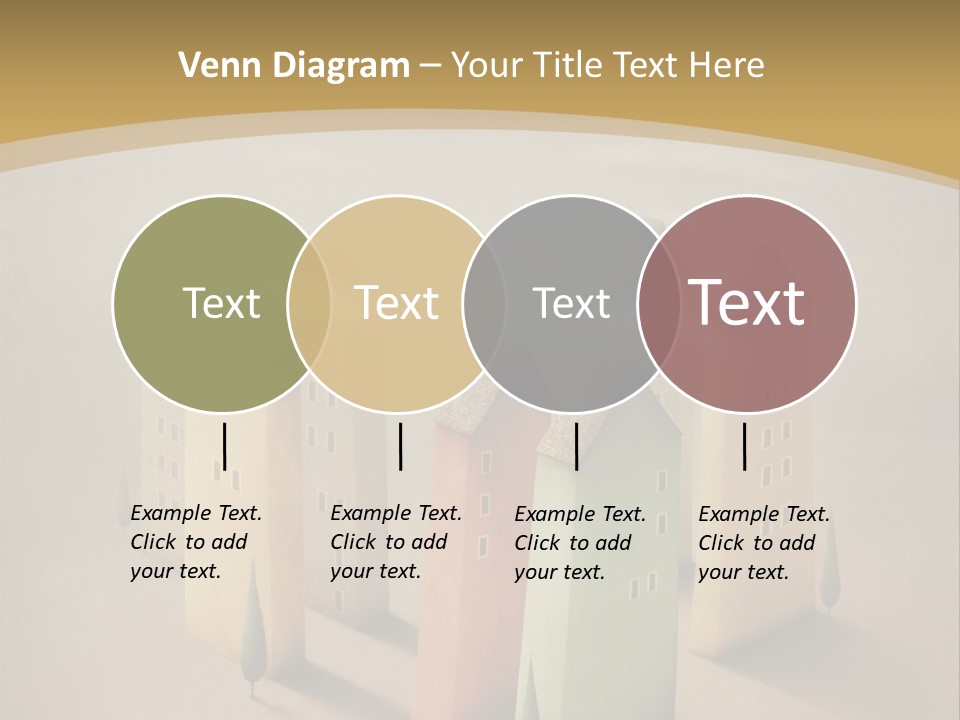 Card Fantasy Roof PowerPoint Template