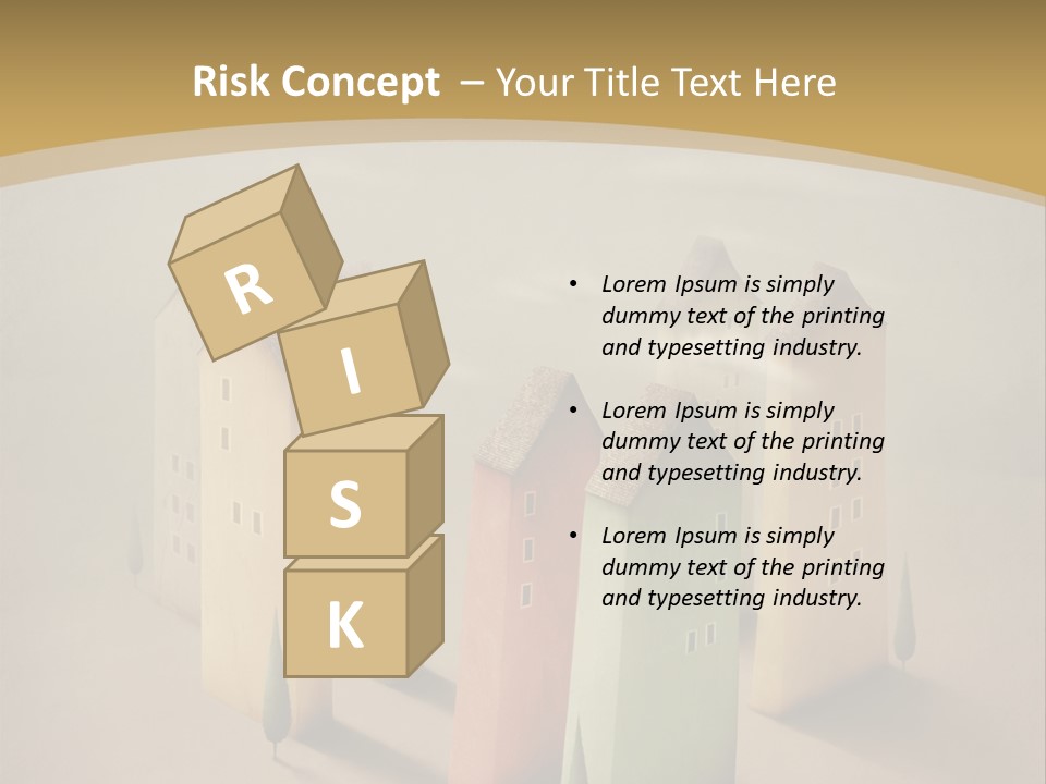 Card Fantasy Roof PowerPoint Template