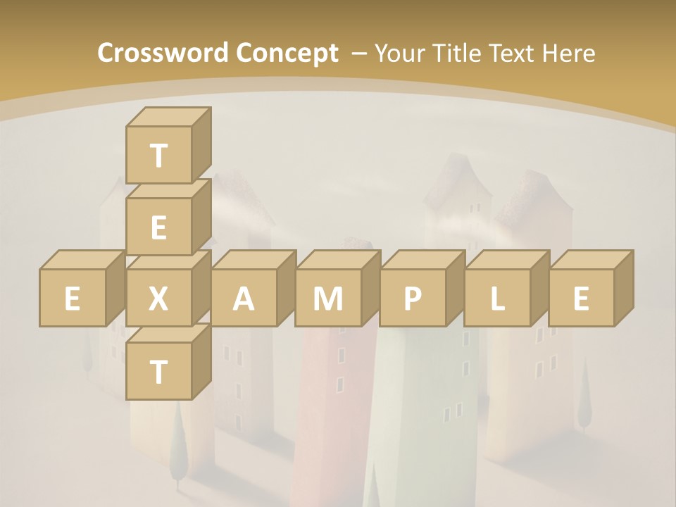Card Fantasy Roof PowerPoint Template
