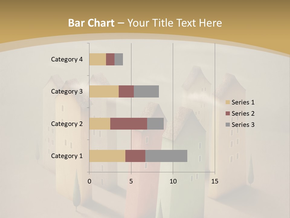 Card Fantasy Roof PowerPoint Template