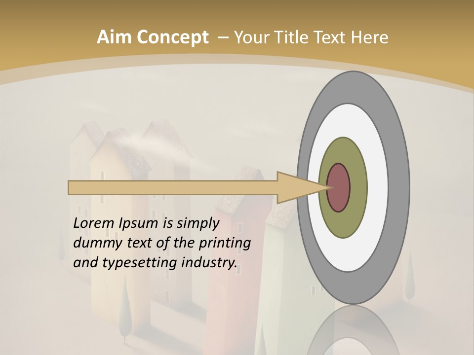 Card Fantasy Roof PowerPoint Template