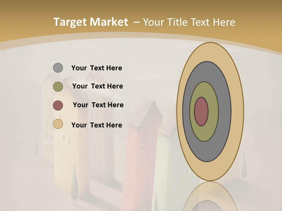 Card Fantasy Roof PowerPoint Template