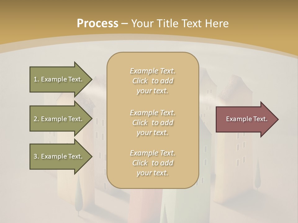 Card Fantasy Roof PowerPoint Template