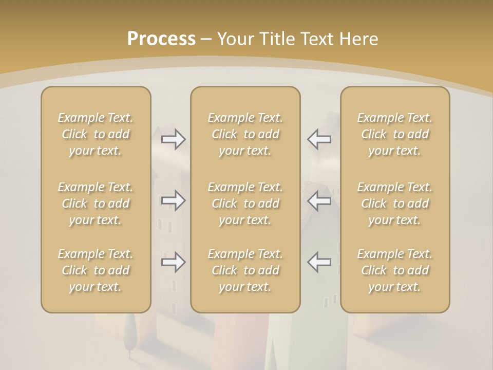Card Fantasy Roof PowerPoint Template