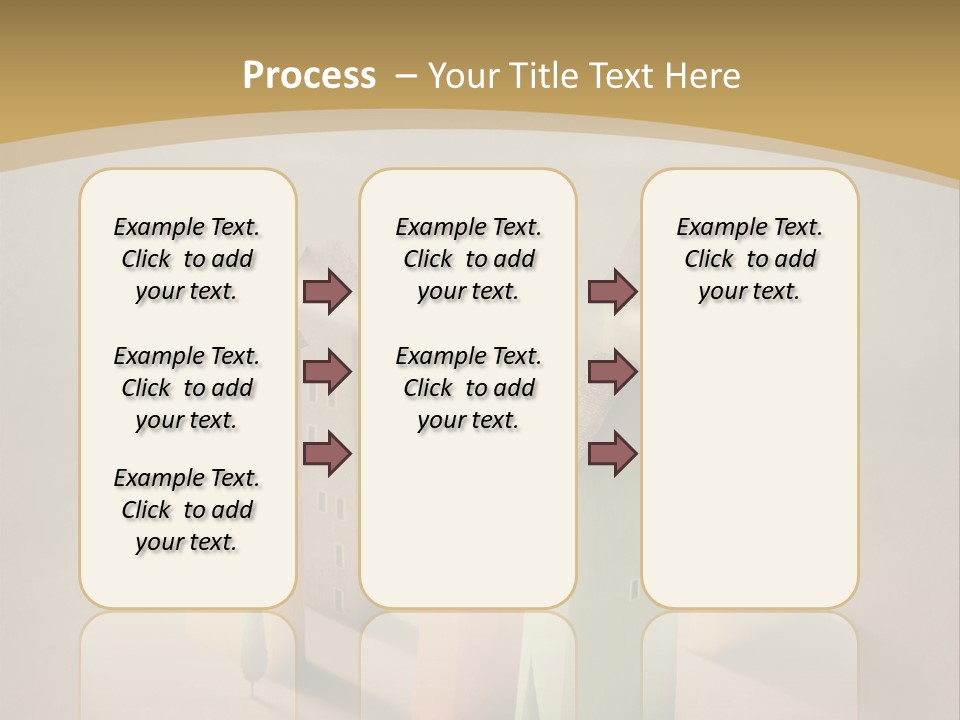 Card Fantasy Roof PowerPoint Template
