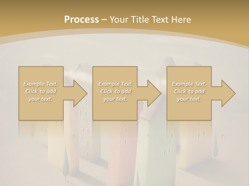 Card Fantasy Roof PowerPoint Template