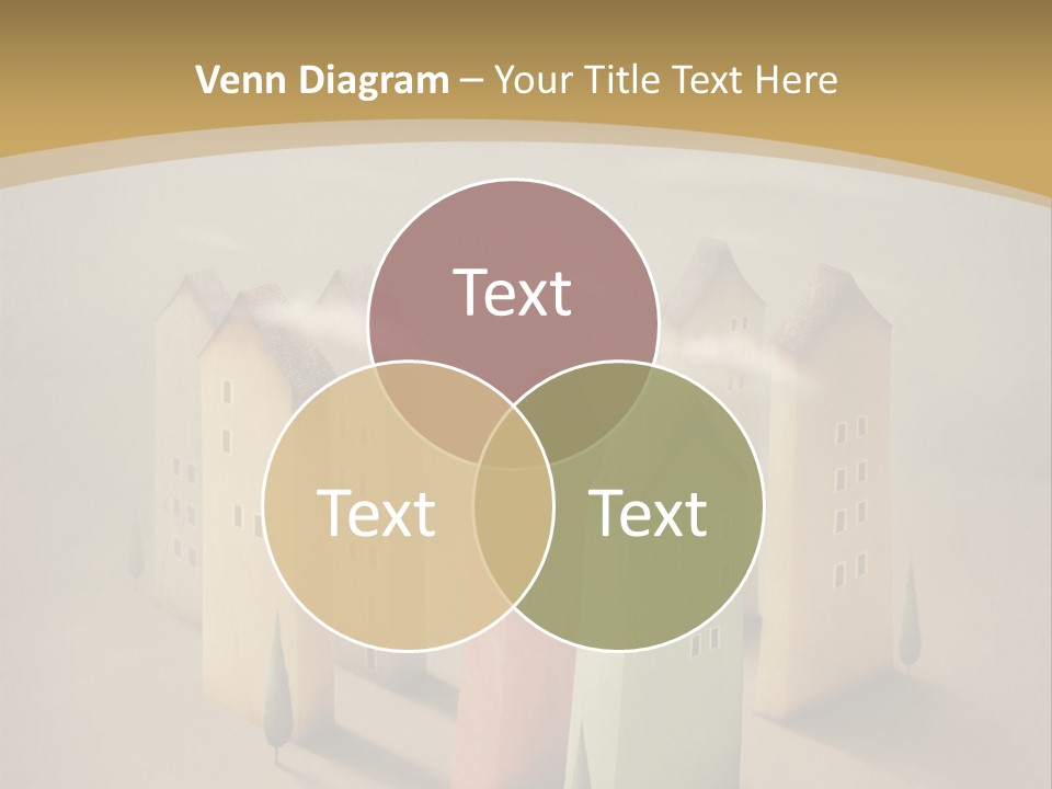 Card Fantasy Roof PowerPoint Template