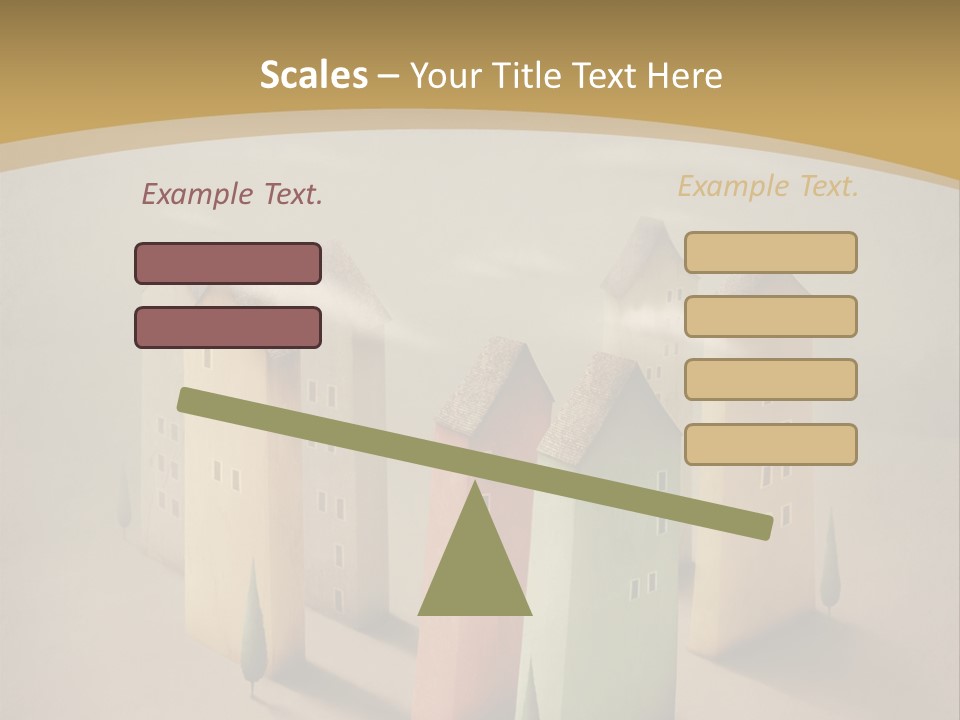 Card Fantasy Roof PowerPoint Template