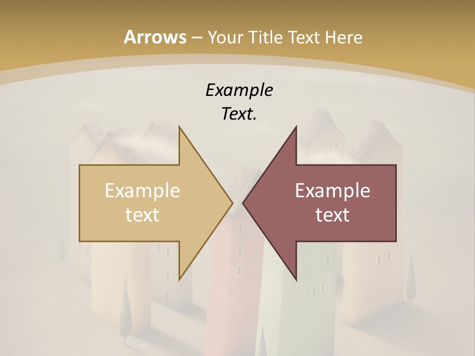Card Fantasy Roof PowerPoint Template