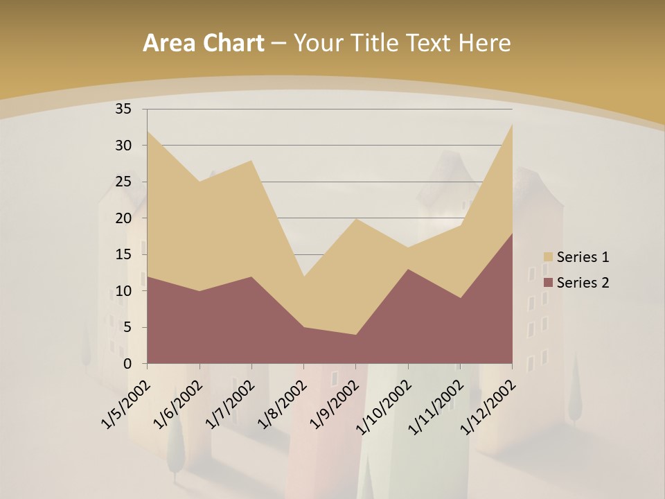 Card Fantasy Roof PowerPoint Template