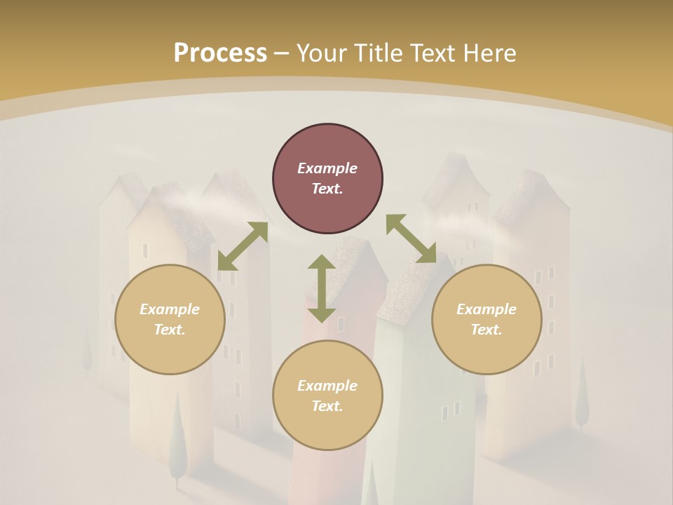 Card Fantasy Roof PowerPoint Template