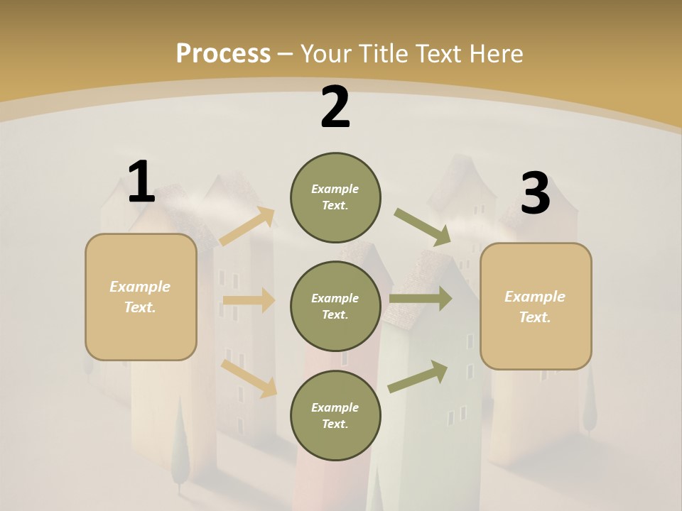 Card Fantasy Roof PowerPoint Template