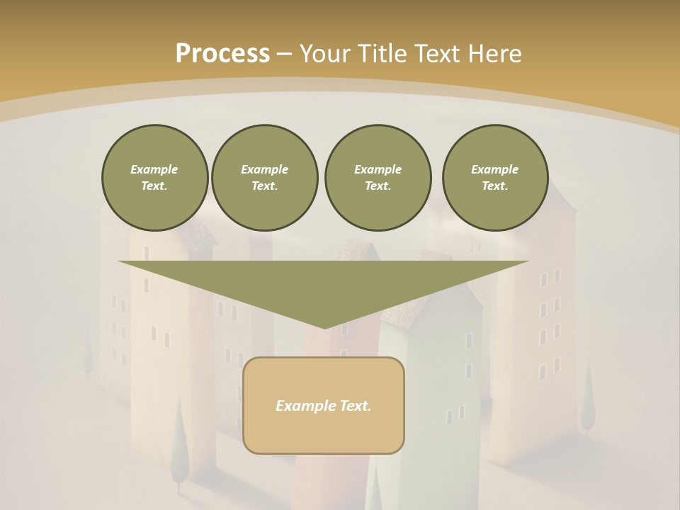Card Fantasy Roof PowerPoint Template
