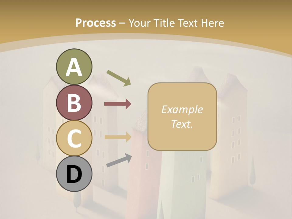 Card Fantasy Roof PowerPoint Template