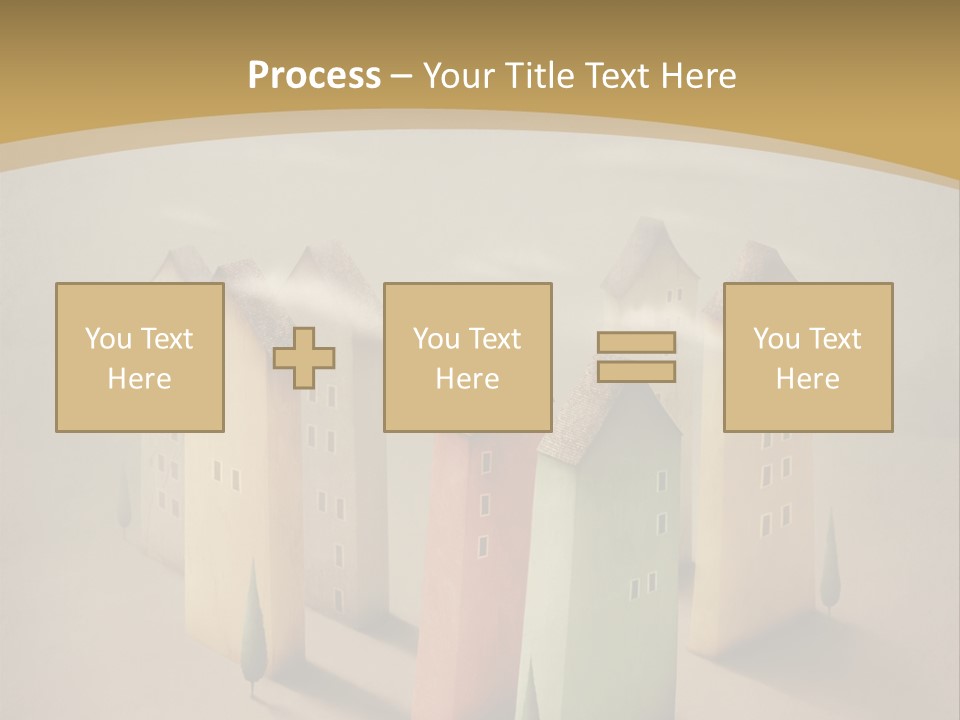 Card Fantasy Roof PowerPoint Template