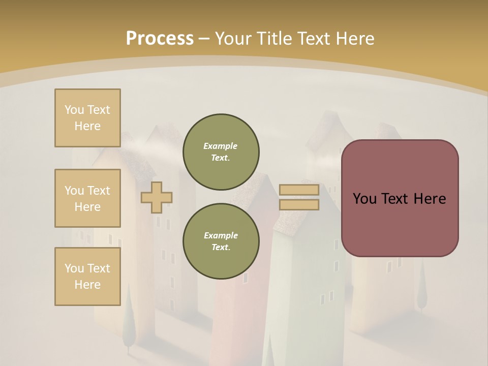 Card Fantasy Roof PowerPoint Template