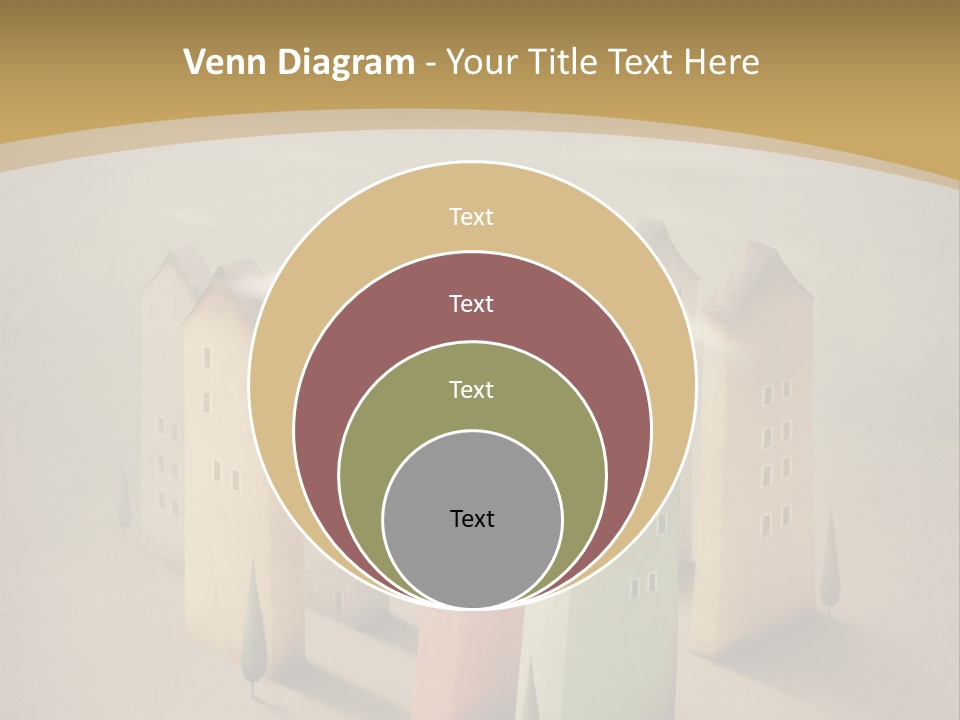 Card Fantasy Roof PowerPoint Template