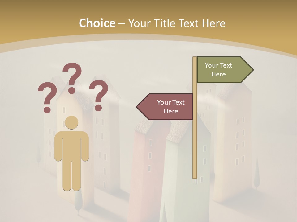 Card Fantasy Roof PowerPoint Template