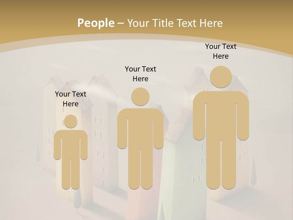 Card Fantasy Roof PowerPoint Template