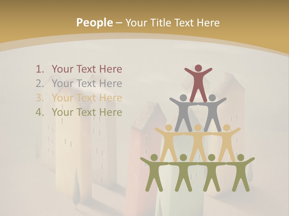 Card Fantasy Roof PowerPoint Template