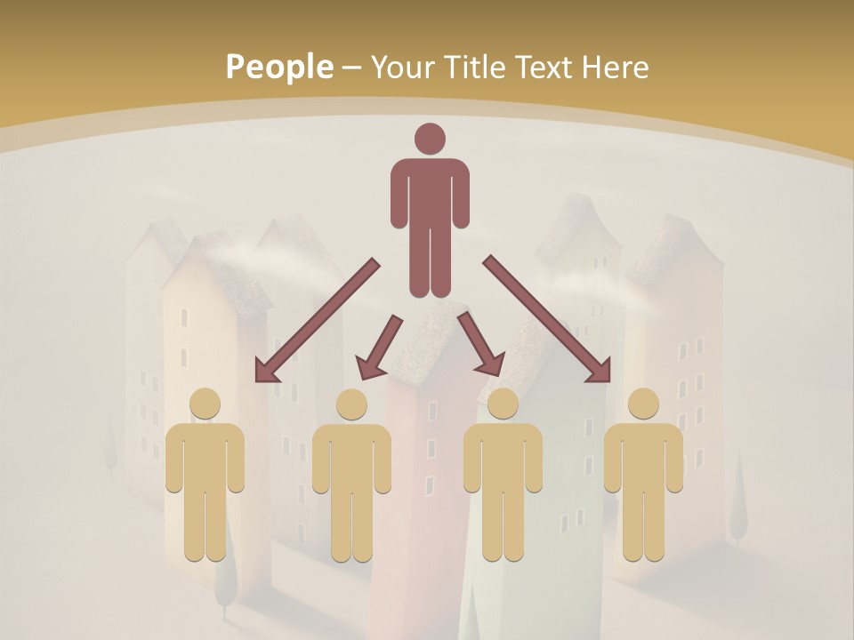 Card Fantasy Roof PowerPoint Template