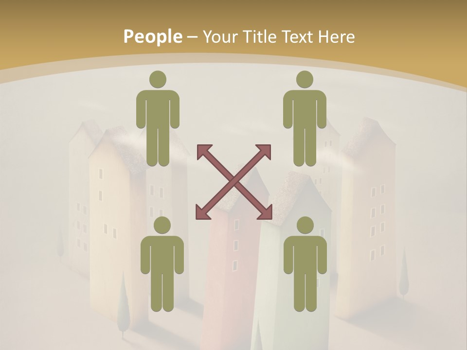 Card Fantasy Roof PowerPoint Template