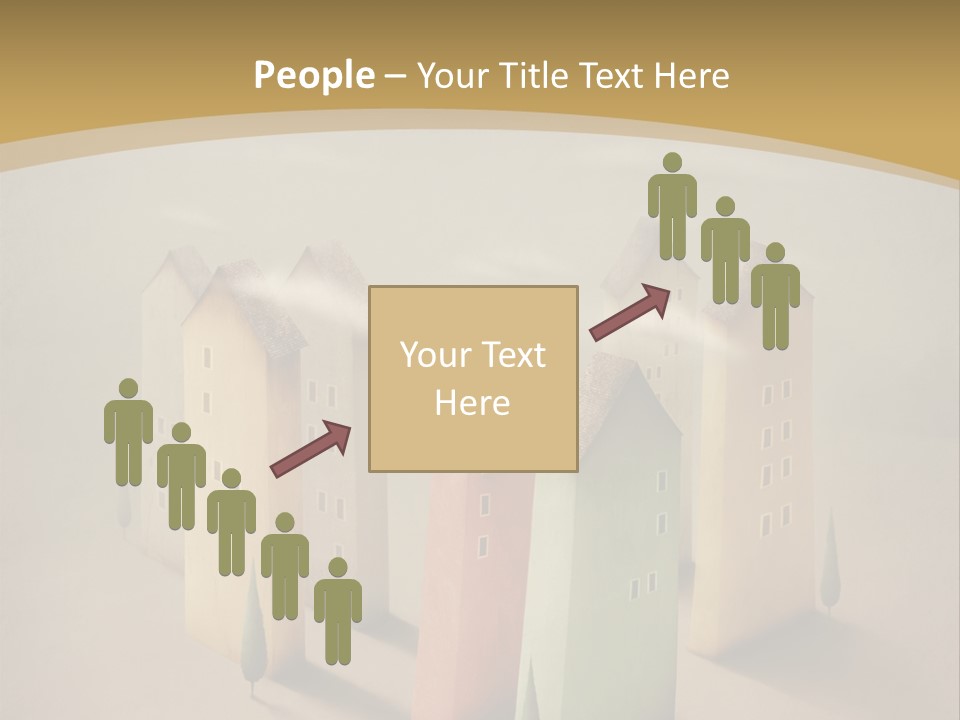 Card Fantasy Roof PowerPoint Template