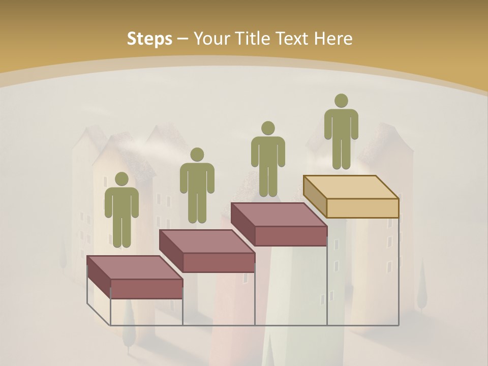 Card Fantasy Roof PowerPoint Template