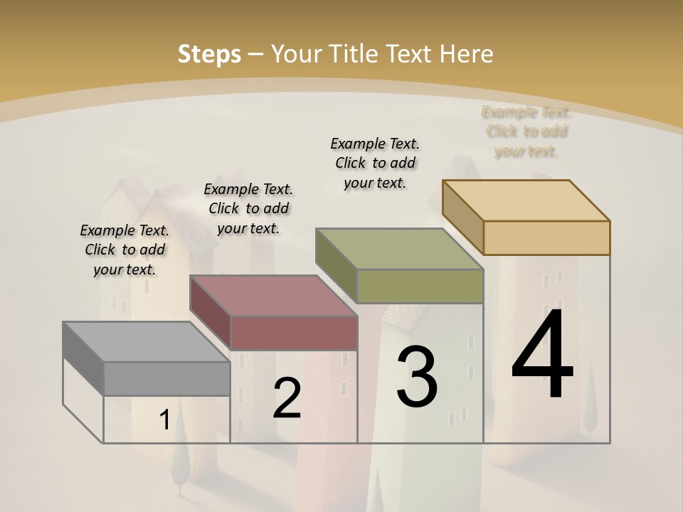 Card Fantasy Roof PowerPoint Template