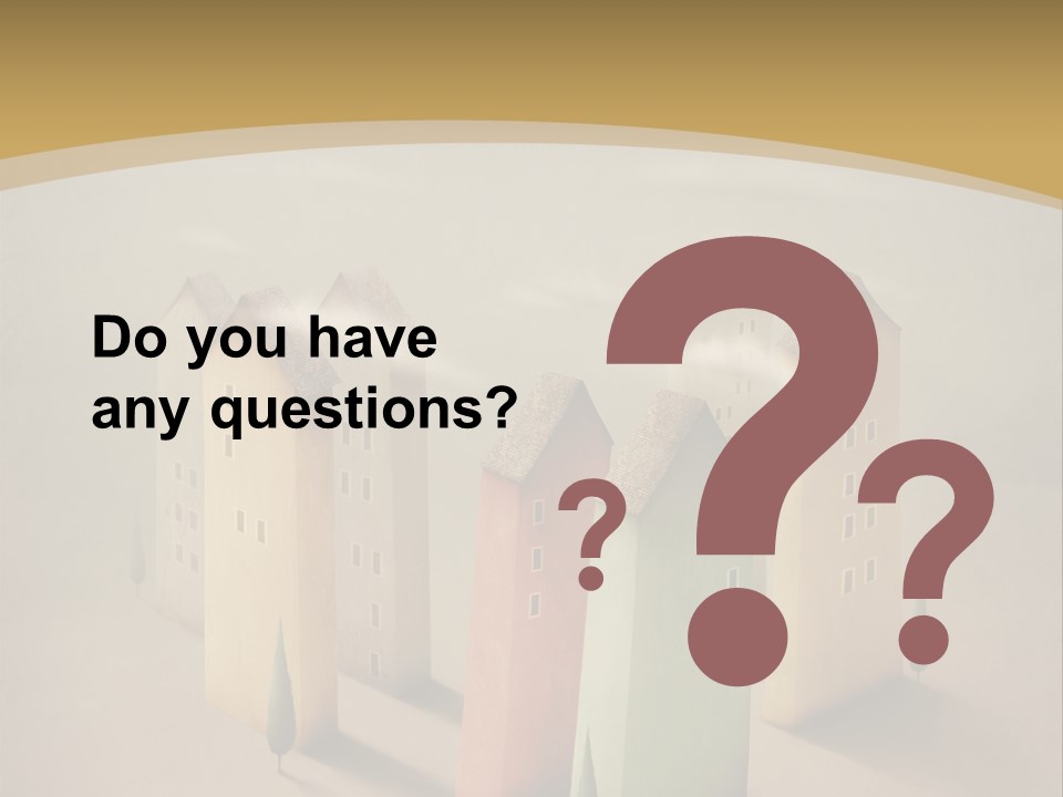 Card Fantasy Roof PowerPoint Template