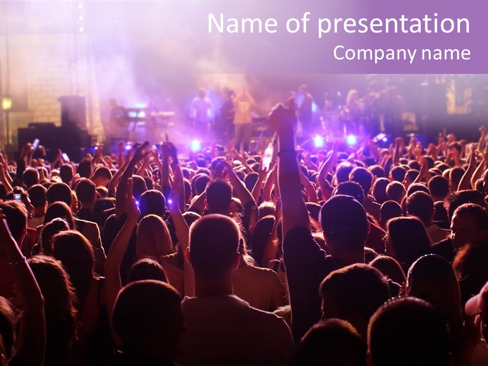 Concert Singer Young PowerPoint Template