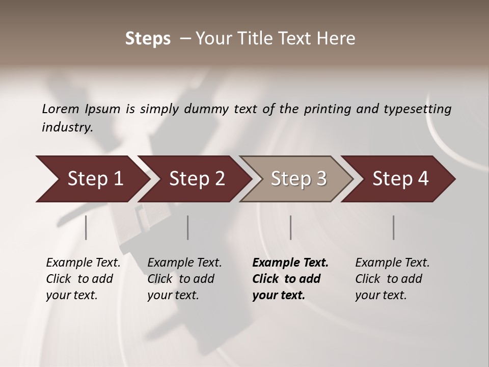 Atmosphere Stylus Sepia PowerPoint Template