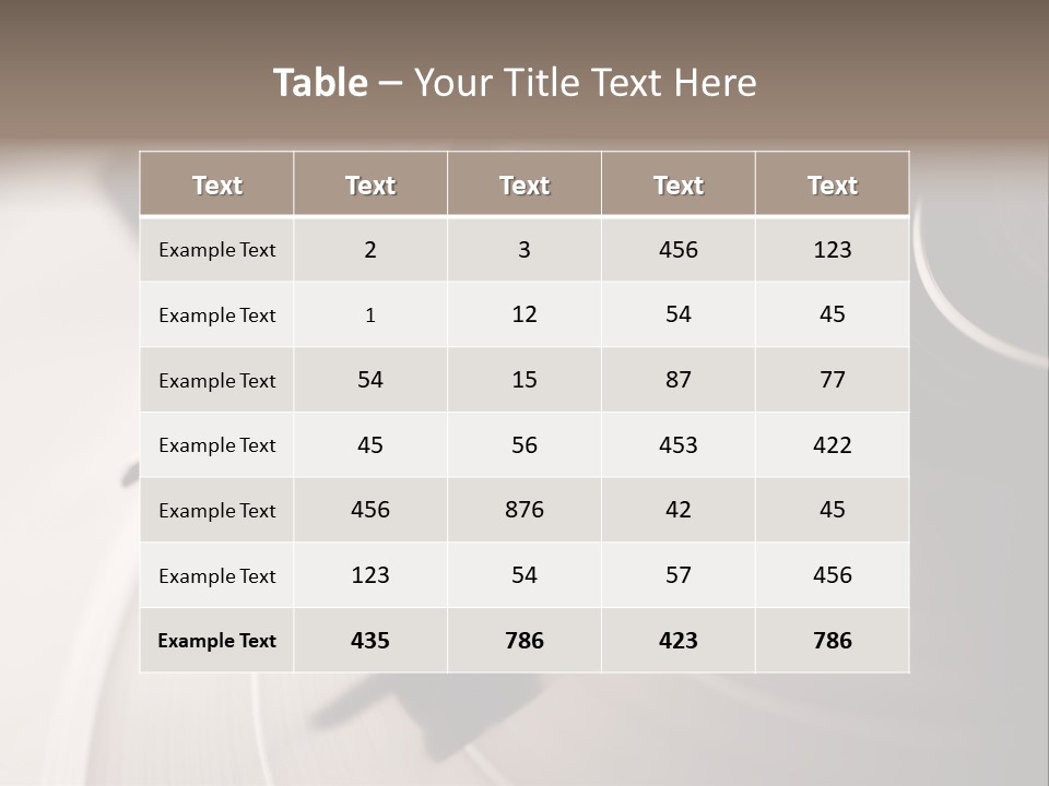 Atmosphere Stylus Sepia PowerPoint Template