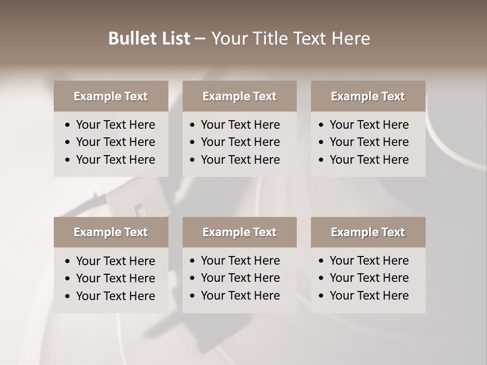 Atmosphere Stylus Sepia PowerPoint Template