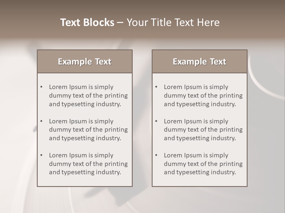 Atmosphere Stylus Sepia PowerPoint Template