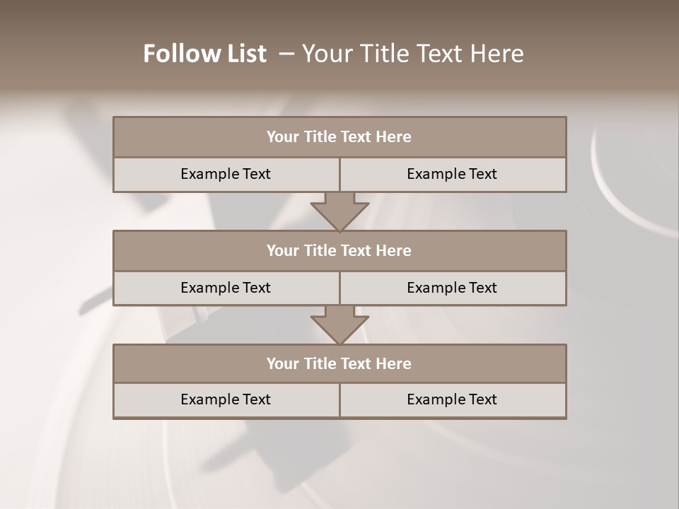 Atmosphere Stylus Sepia PowerPoint Template
