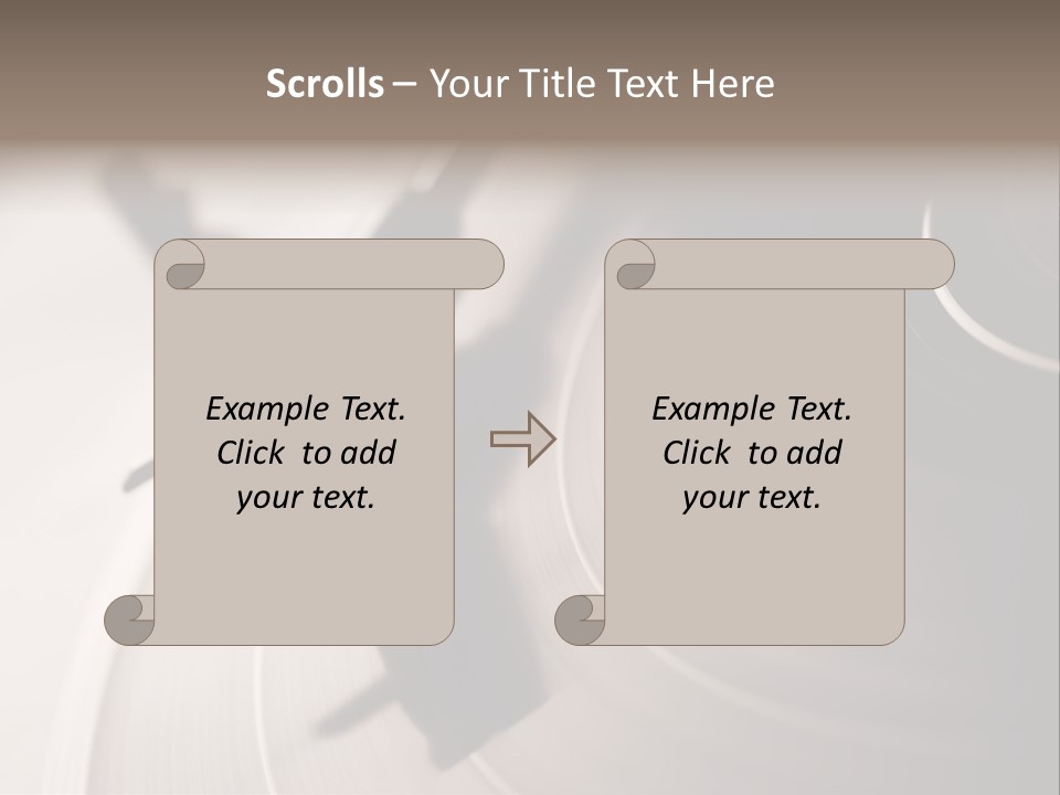 Atmosphere Stylus Sepia PowerPoint Template