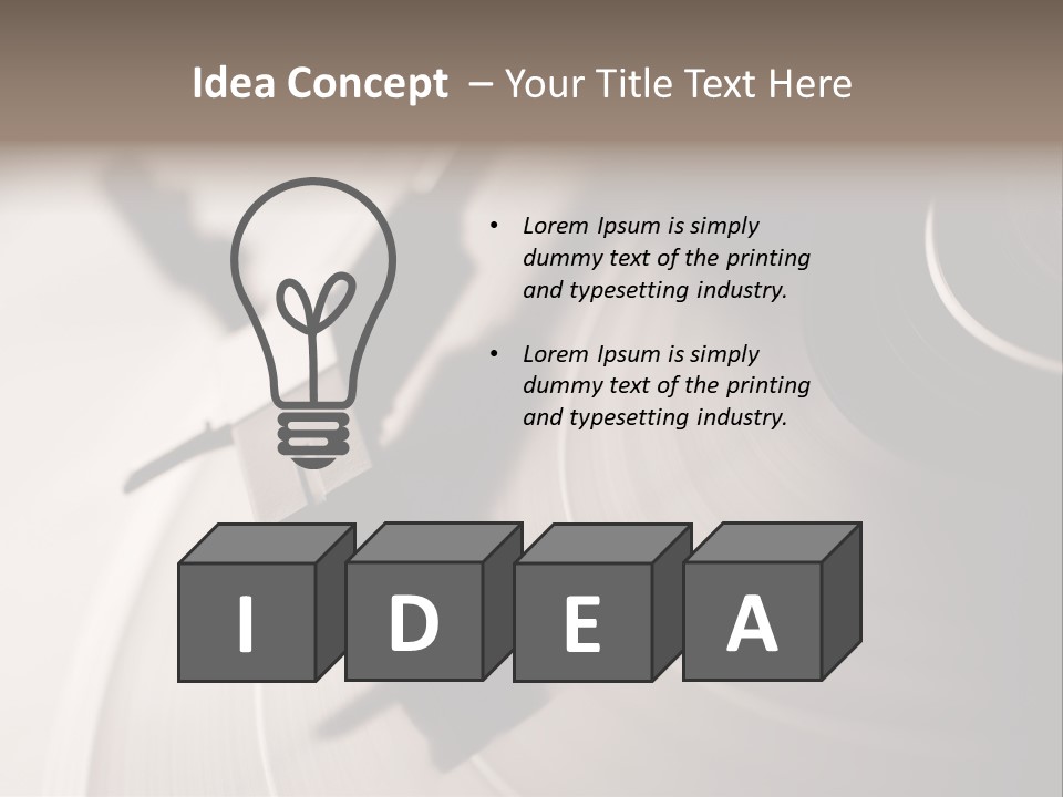 Atmosphere Stylus Sepia PowerPoint Template