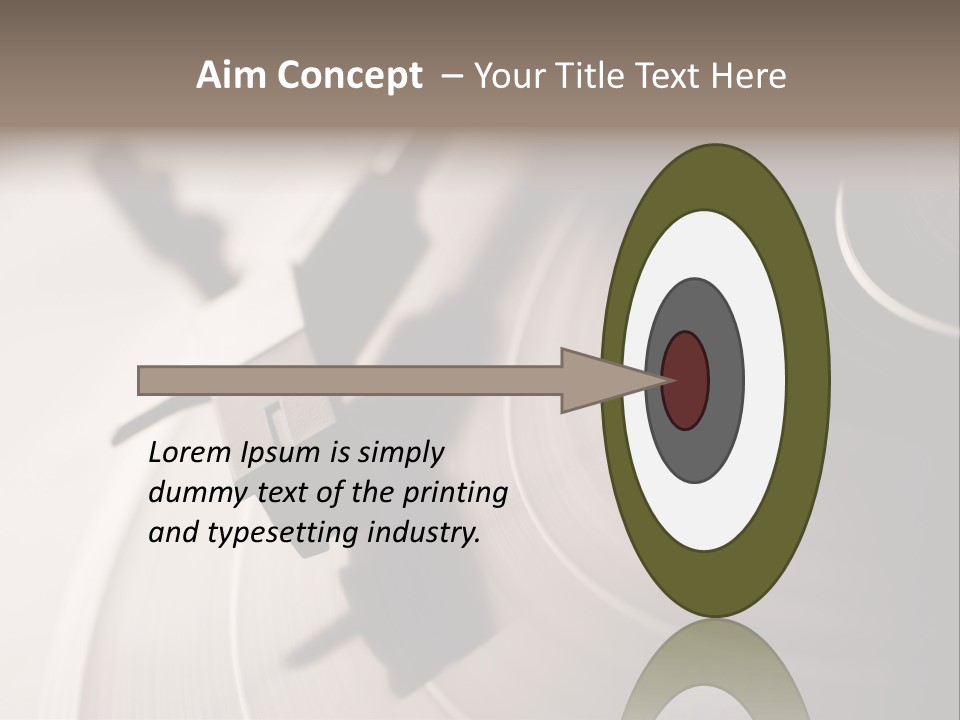 Atmosphere Stylus Sepia PowerPoint Template